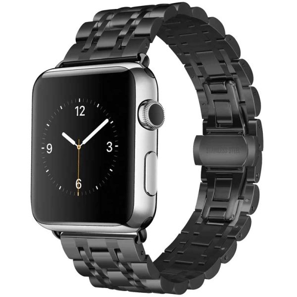 Bracelet Apple Watch acier inoxydable Noir