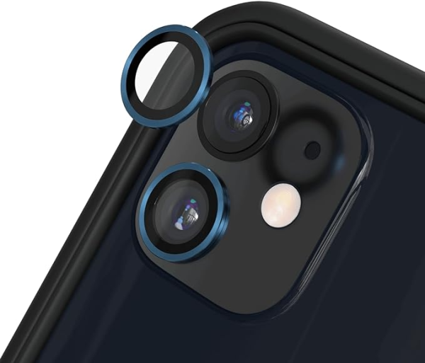 Lentilles de protection pour caméra arrière iPhone 11 / 12 mini / 12 Bleu