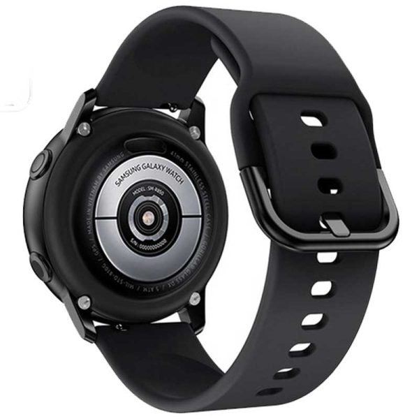 Bracelet de montre 22mm Galaxy Watch, Gear S, Huawei Watch, Xiaomi Noir