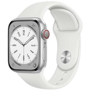 Bracelet Apple Watch Silicone Sport Blanc dakar