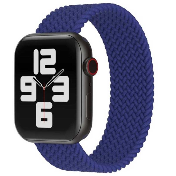 Bracelet Apple Watch Nylon tissé Bleu dakar