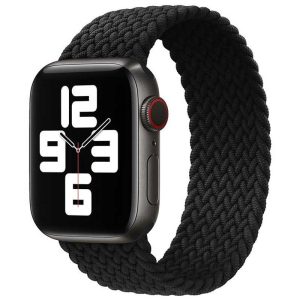 Bracelet Apple Watch Nylon tissé Noir dakar