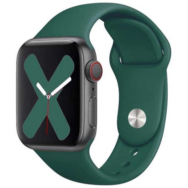 Bracelet Apple Watch Silicone Sport Vert foncé dakar