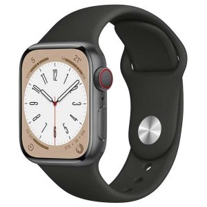 Bracelet Apple Watch Silicone Sport Noir dakar