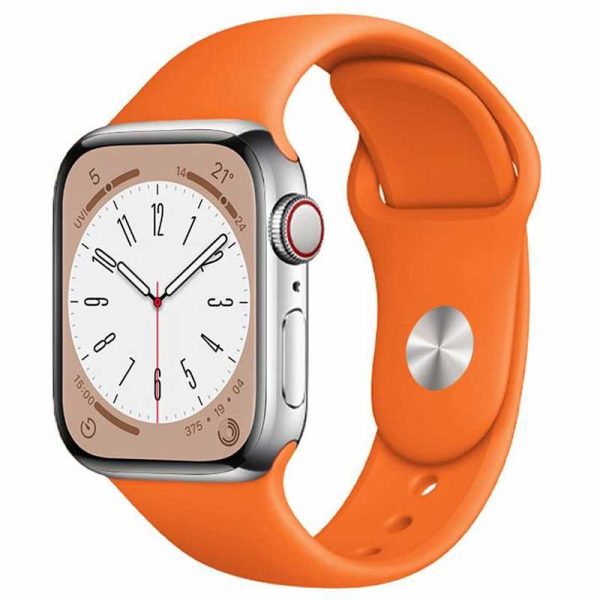 Bracelet Apple Watch Silicone Sport Orange dakar