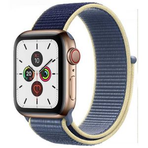 Bracelet Apple Watch Nylon sport Bleu d'Alaska dakar