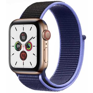 Bracelet Apple Watch Nylon sport Bleu nuit dakar