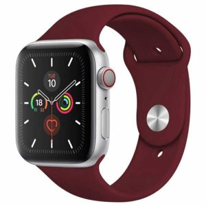 Bracelet Apple Watch Silicone Sport Rouge vin dakar