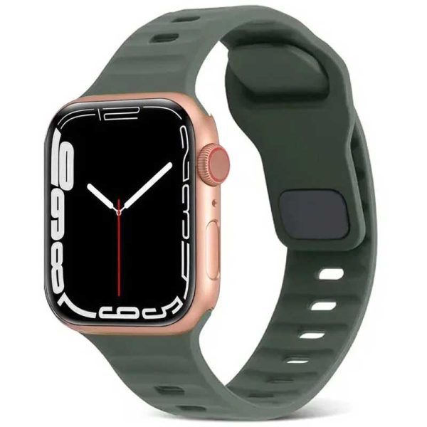 Bracelet Apple Watch Sport silicone Vert militaire dakar