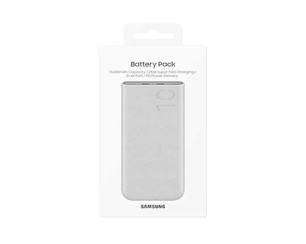 Power Bank Samsung 10'000 mAh, 25 W PD, deux ports de type C