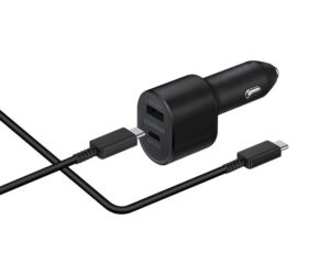 Chargeur de voiture Samsung ultra rapide (45W + 15W)