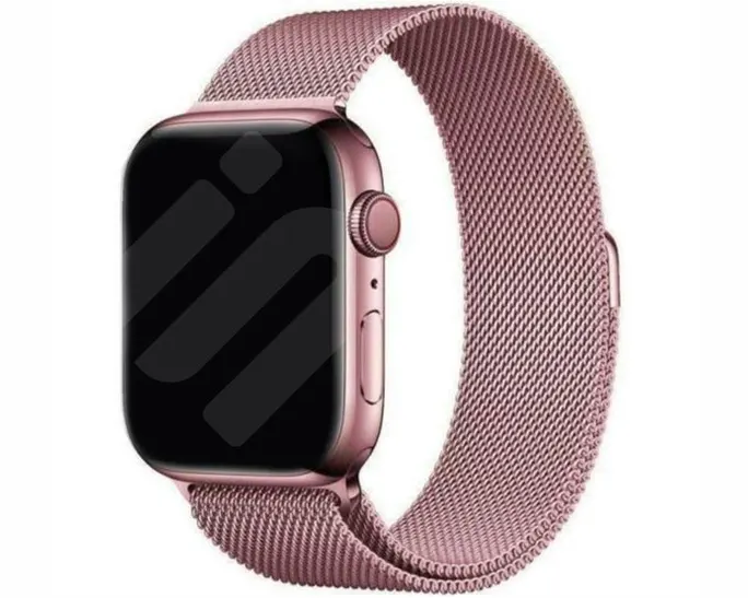 Bracelet Apple Watch Boucle milanaise Rose Pink